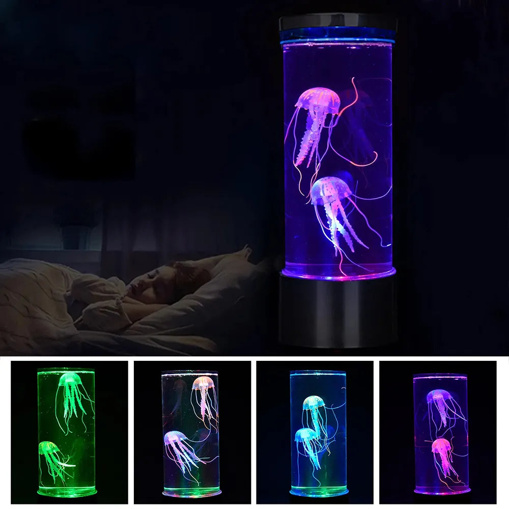Mesmerizing Color-Changing Jellyfish Lamp: USB/Battery Powered Night Light for Kids' Bedrooms