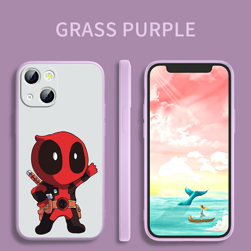 Deadpool Marvel Silicone iPhone Cases Collection-1 (Variants Available)