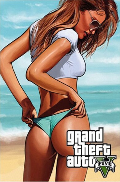Posters GTA V Bikini Girls Canvas Paintings (Different Sizes)