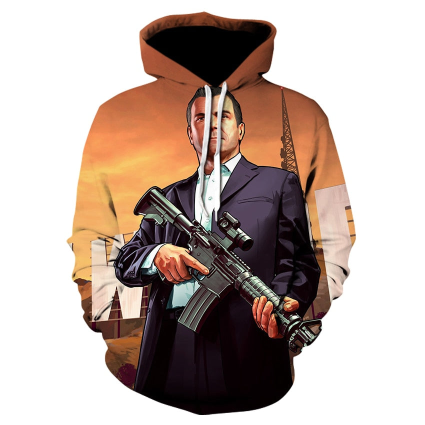 GTA V Printed Hoodies Collection-2 (Variants Available)