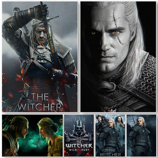 Canvas Painting Witcher Collection-4 (Variants Available)