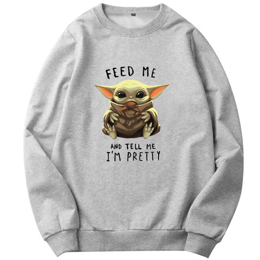 Feed Me' Thick Winter Hoodies Yoda Star Wars (Colors Available)