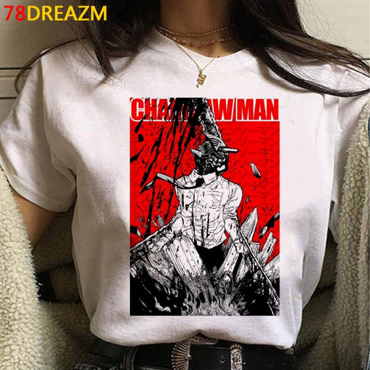 Graphic tees Set-2 Chainsaw Man (Variants Available) - House Of Fandom