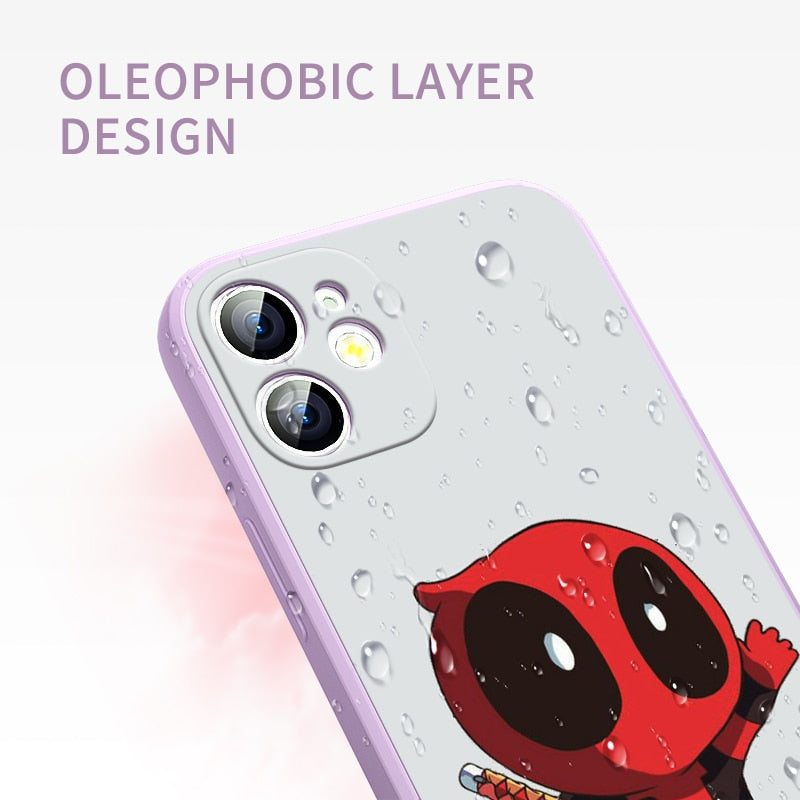 Deadpool Marvel Silicone iPhone Cases Collection-2 (Variants Available)