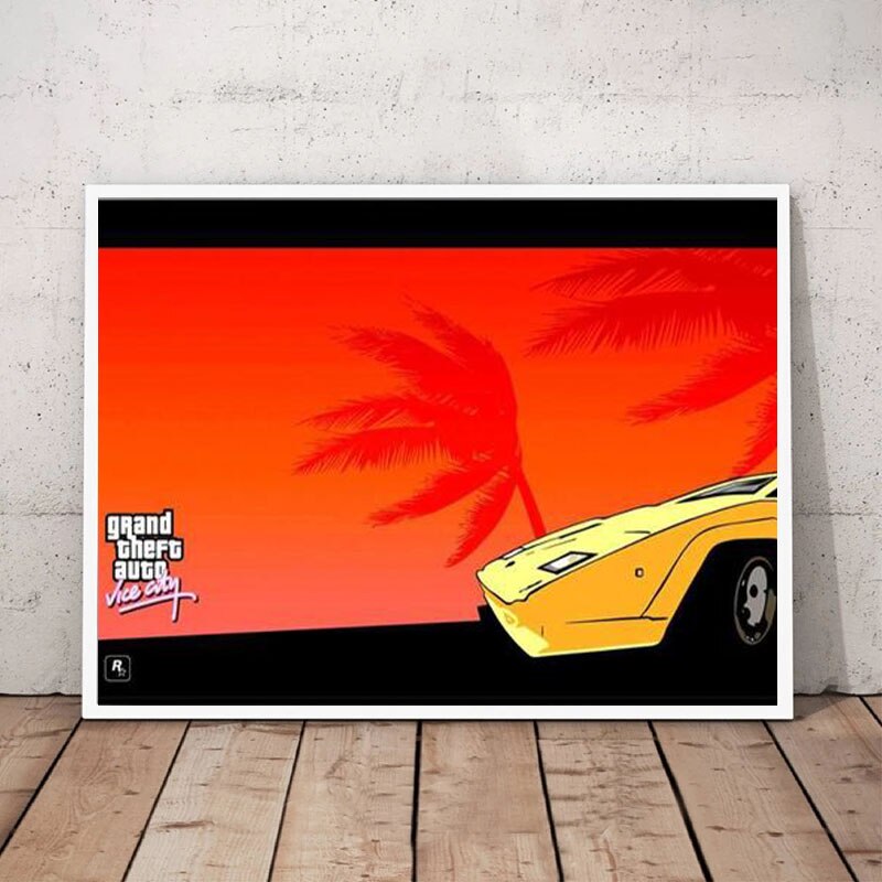GTA Vice City Canvas Paintings (Variants Available)