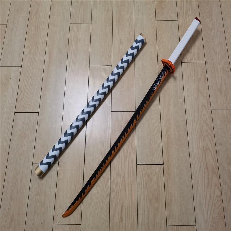 Kimetsu no Yaiba Sword Weapon Demon Slayer Satoman Tanjiro Cosplay Sword 1:1 Anime Ninja Knife PU 104cm Weapon Prop - House Of Fandom