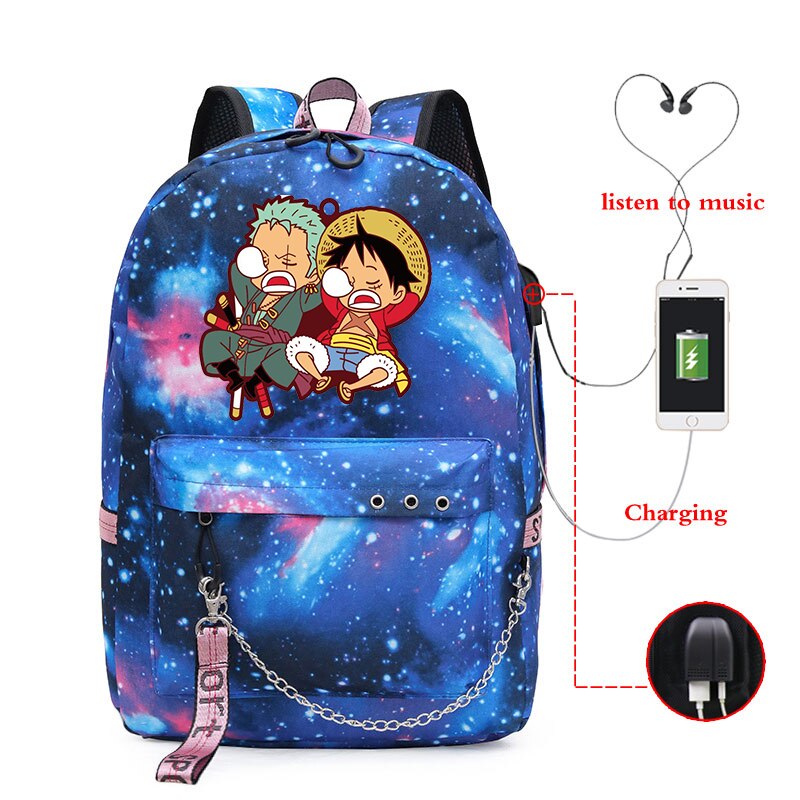 Laptop/School Backpack One Piece (Colors Available) - House Of Fandom