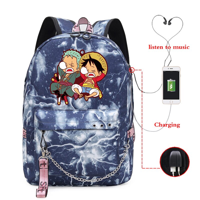 Laptop/School Backpack One Piece (Colors Available) - House Of Fandom