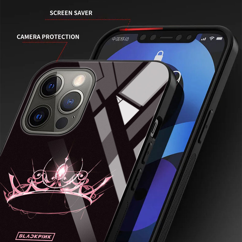 Tempered Glass Case BlackPink Collection- 3 (Variants Available)