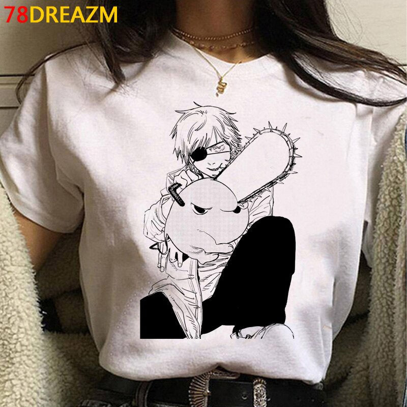Graphic tees Set-2 Chainsaw Man (Variants Available) - House Of Fandom