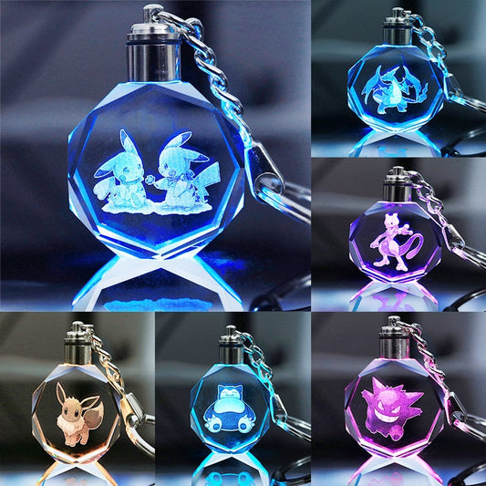 Glowing Crystal Keychains Pokemon (Variants Available) - House Of Fandom