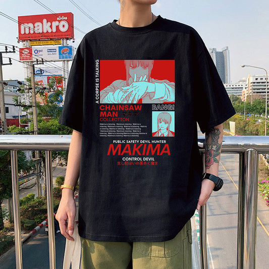 Makima T Shirt Chainsaw Man (Colors Available) - House Of Fandom