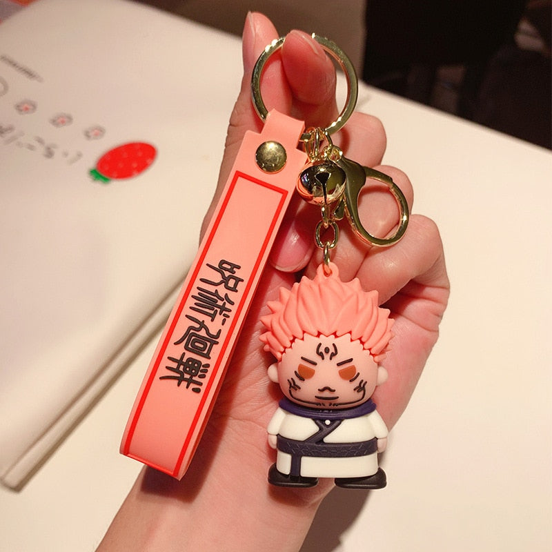 Anime Jujutsu Kaisen Cosplay keychain Gojo Itadori Fushiguro Kugisaki Sukuna Kawaii Doll Bag Pendant Fans Gift Collection Props - House Of Fandom