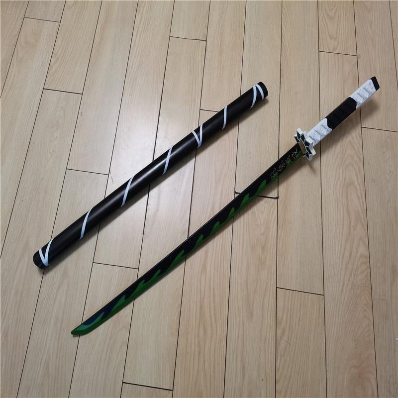 Kimetsu no Yaiba Sword Weapon Demon Slayer Satoman Tanjiro Cosplay Sword 1:1 Anime Ninja Knife PU 104cm Weapon Prop - House Of Fandom