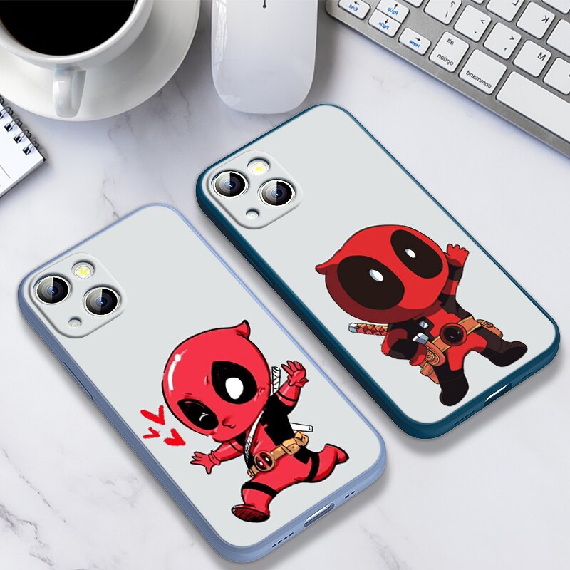Deadpool Marvel Silicone iPhone Cases Collection-3 (Variants Available)