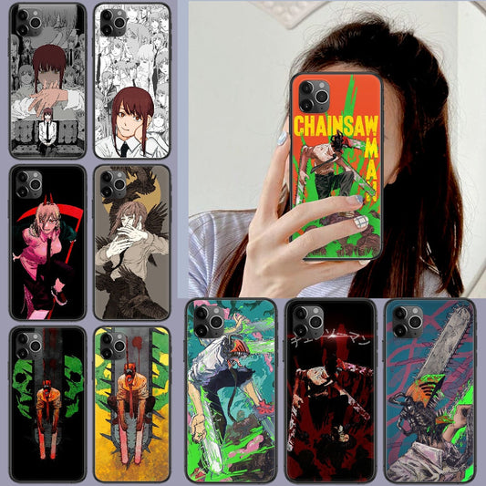 Premium iPhone Cases Set-1 Chainsaw Man (Variants Available) - House Of Fandom