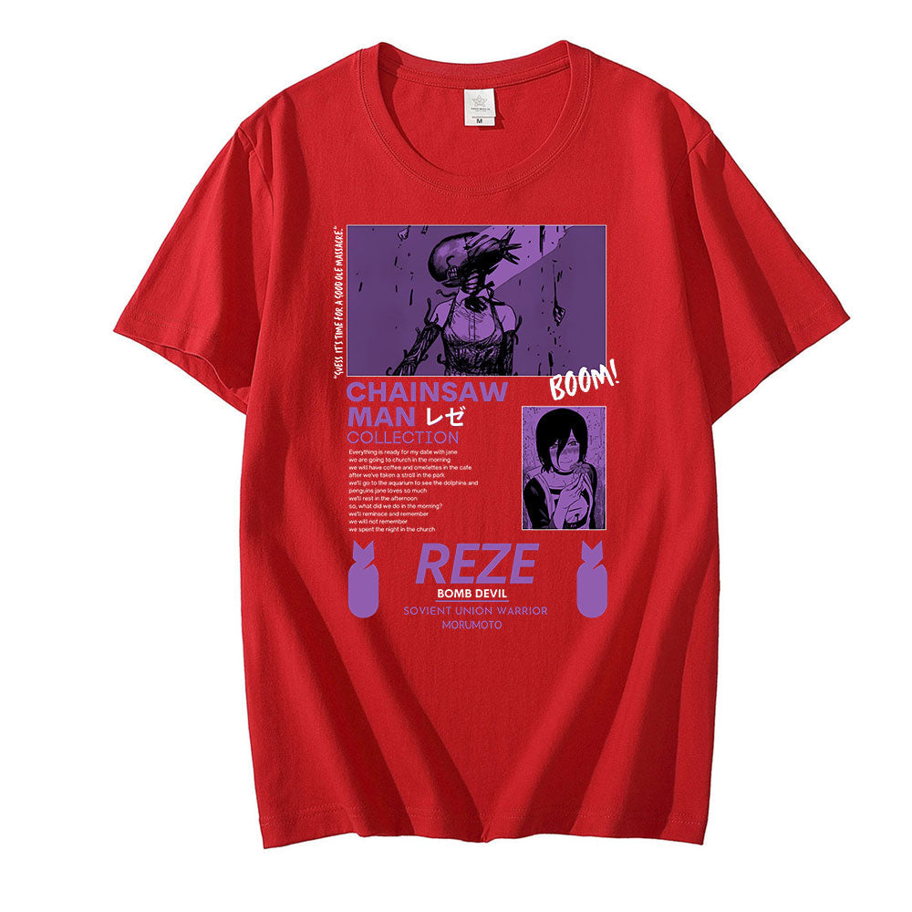 Reze T Shirt Chainsaw Man (Colors Available) - House Of Fandom