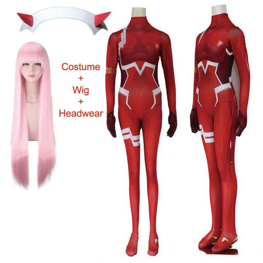 Women Zero Two Halloween Cosplay Costume Darling in the Franxx (Variants Available) - House Of Fandom