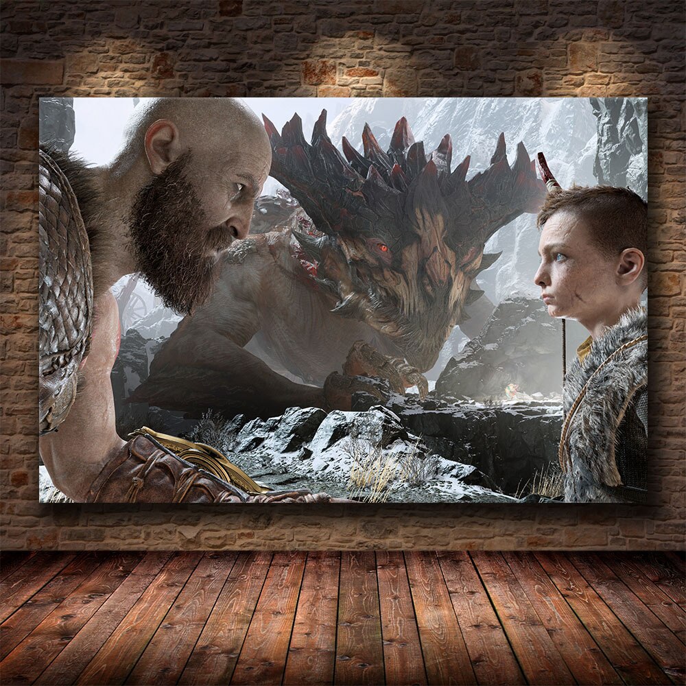 Canvas Painting God of War Collection-4 (Variants Available)