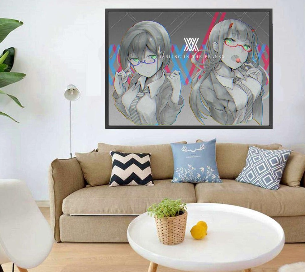 Canvas Paintings Darling In The Franxx (Variants/Sizes Available) - House Of Fandom