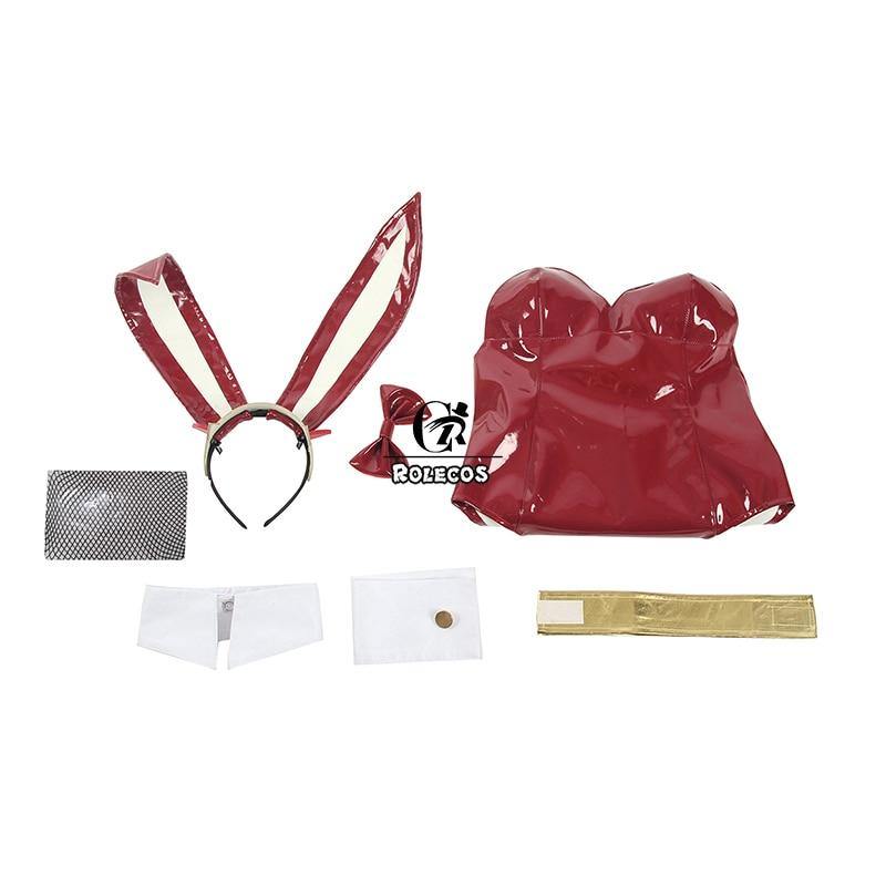 Bunny Cosplay Costume Red Leather Women Jumpsuit Zero Two Darling in the Franxx - House Of Fandom