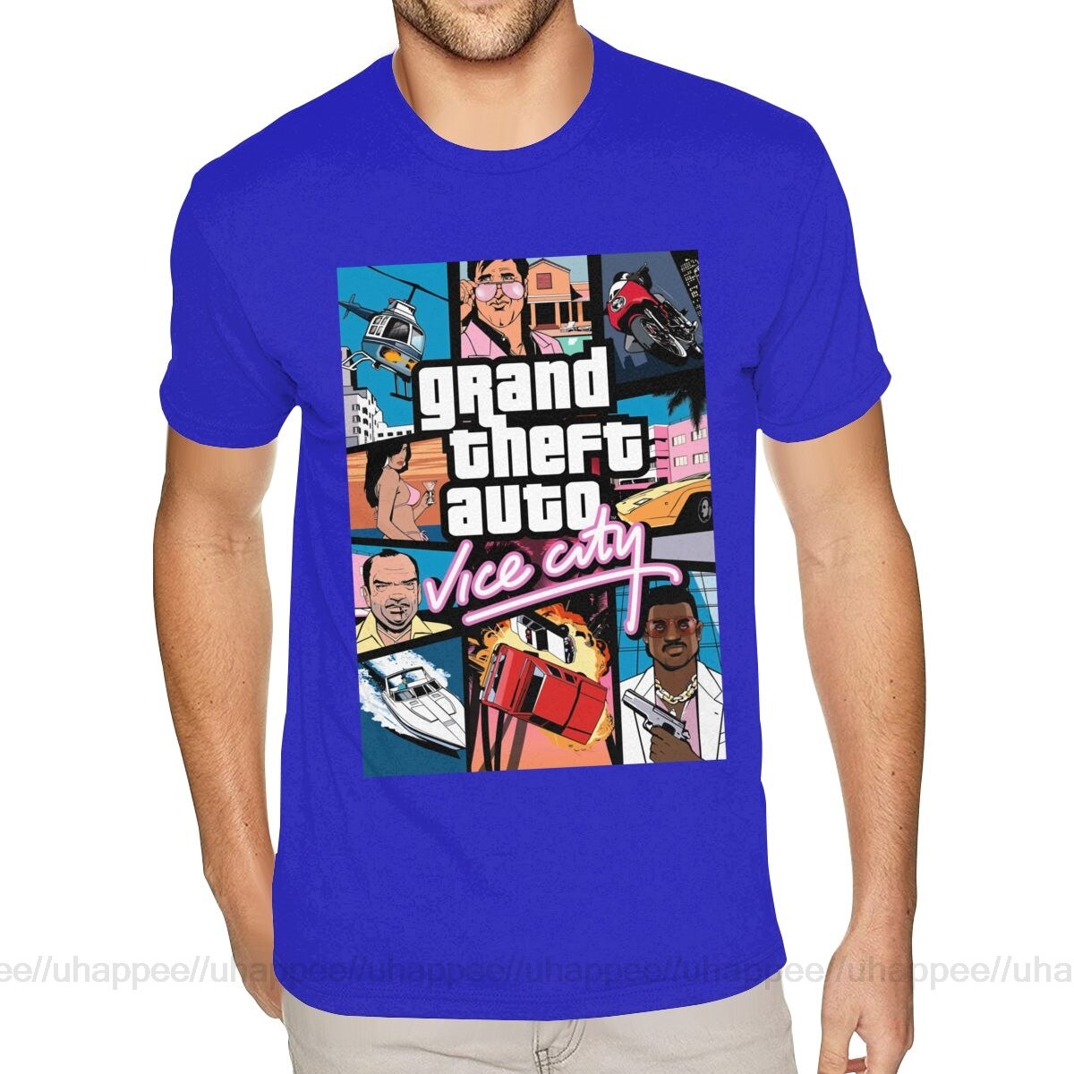 GTA Vice City Printed Graphic T-Shirts (Colors Available)