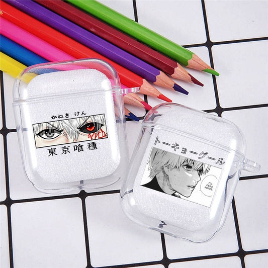 Clear Printed Airpod 1/2 Case Tokyo Ghoul (Variants Available) - House Of Fandom
