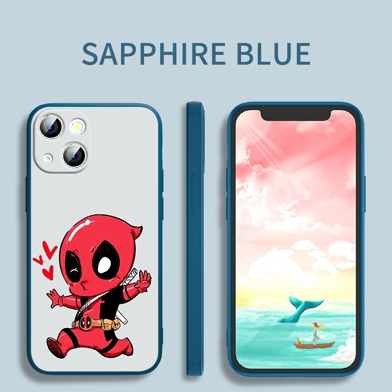 Deadpool Marvel Silicone iPhone Cases Collection-2 (Variants Available)