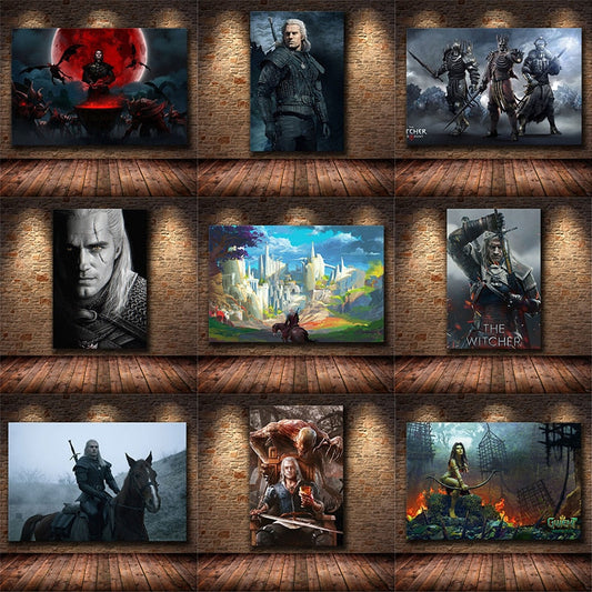 Canvas Painting Witcher Collection-1 (Variants Available)