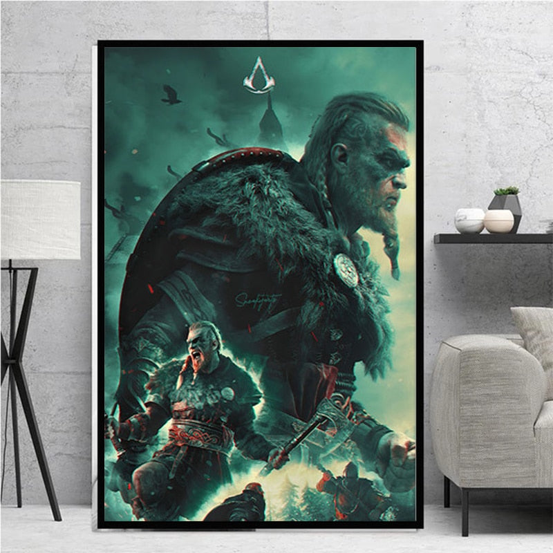 Canvas Paintings collection Assassin's creed valhalla (Variants Available)