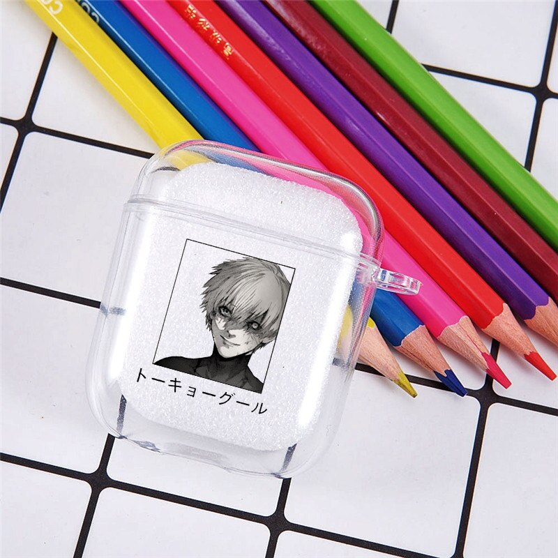Clear Printed Airpod 1/2 Case Tokyo Ghoul (Variants Available) - House Of Fandom