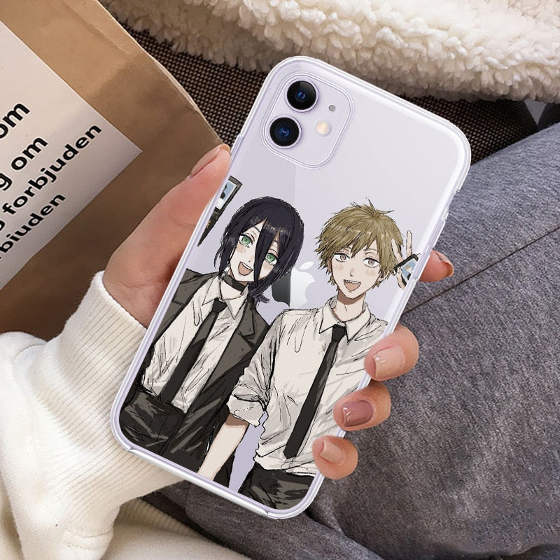 Silicone iPhone Cases Set-2 Chainsaw Man (Variants Available) - House Of Fandom