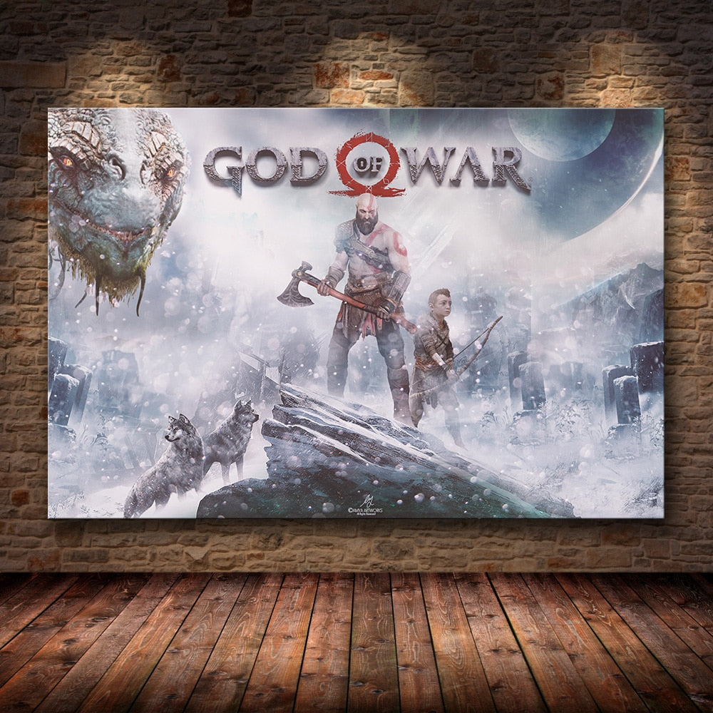 Canvas Painting God of War Collection-3 (Variants Available)