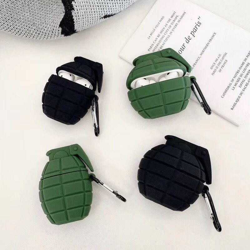 3D Military Bomb Shape Protective case for Airpods 1/2/3/Pro/Pro (2nd Gen)