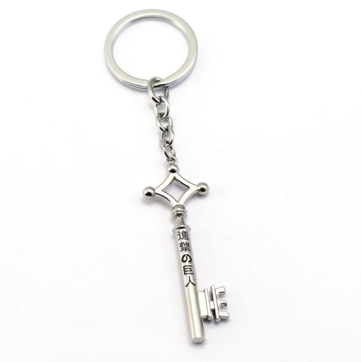 Eren Yeager's Key Shape Necklace/Keychain Attack on Titan (Colors Available) - House Of Fandom