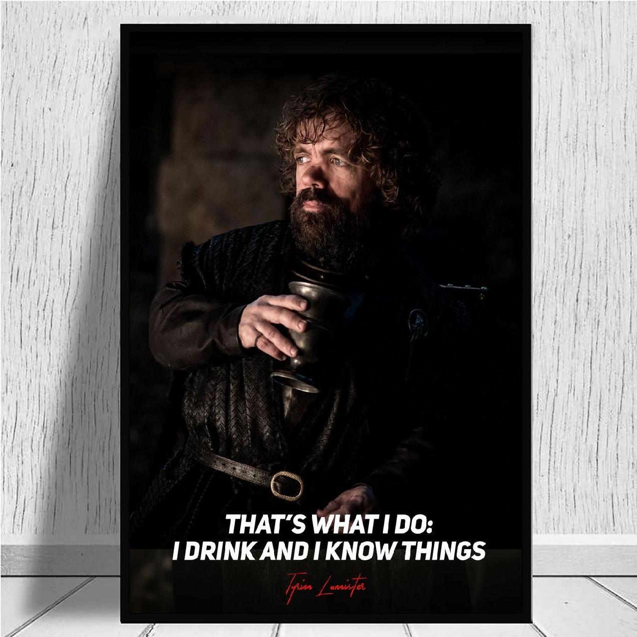 Tyrion Lannister Famous Quote Canvas Painting Game Of Thrones