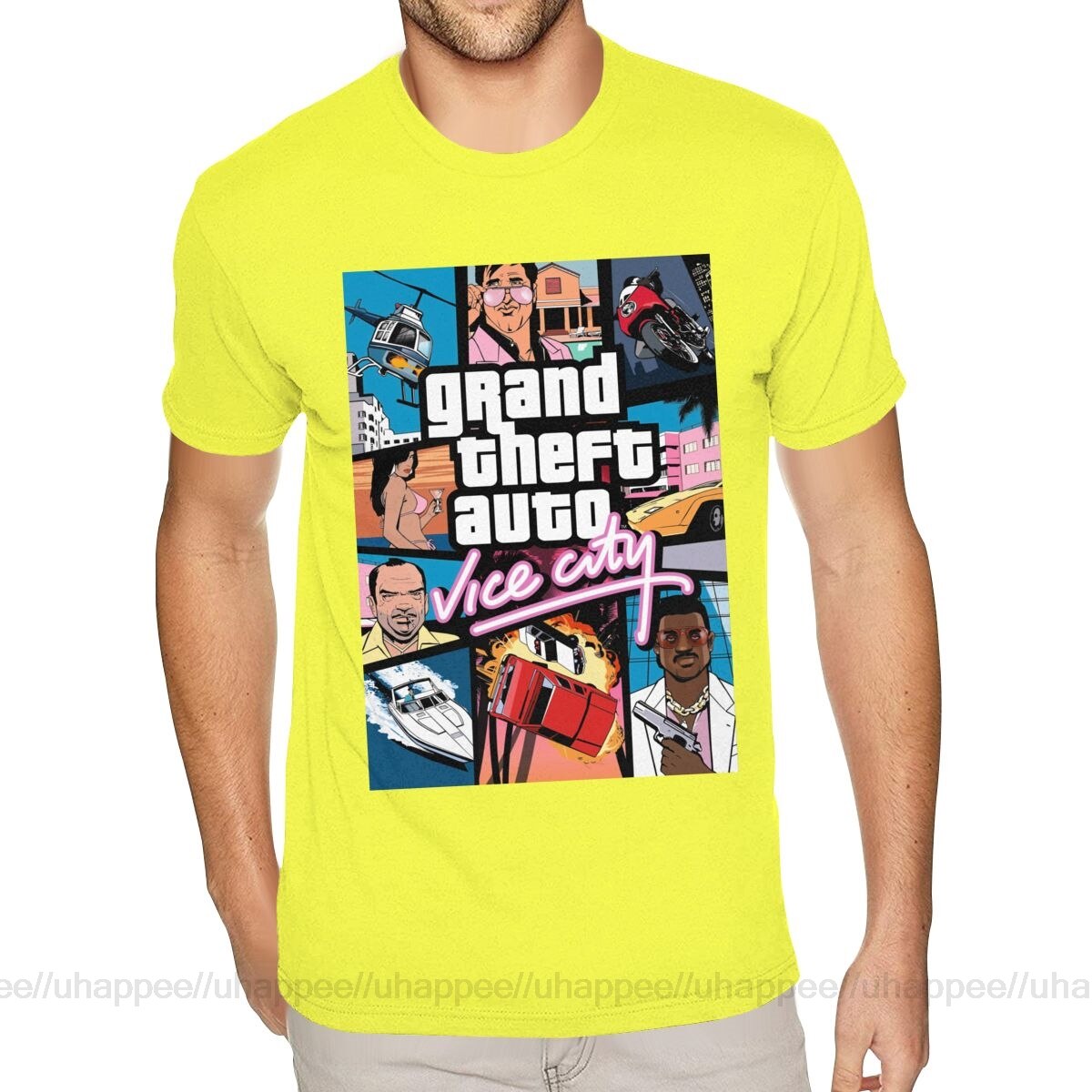 GTA Vice City Printed Graphic T-Shirts (Colors Available)