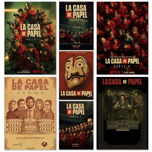 CHARACTER POSTERS MONEY HEIST (VARIANTS AVAILABLE)