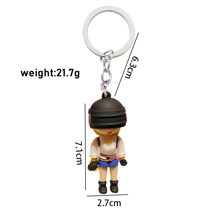 Character Helmet Level 3 Keychain PUBG