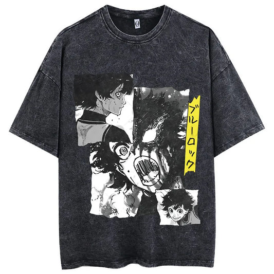 Blue Lock Isagi Yoichi Oversized Graphic T-shirt Unisex