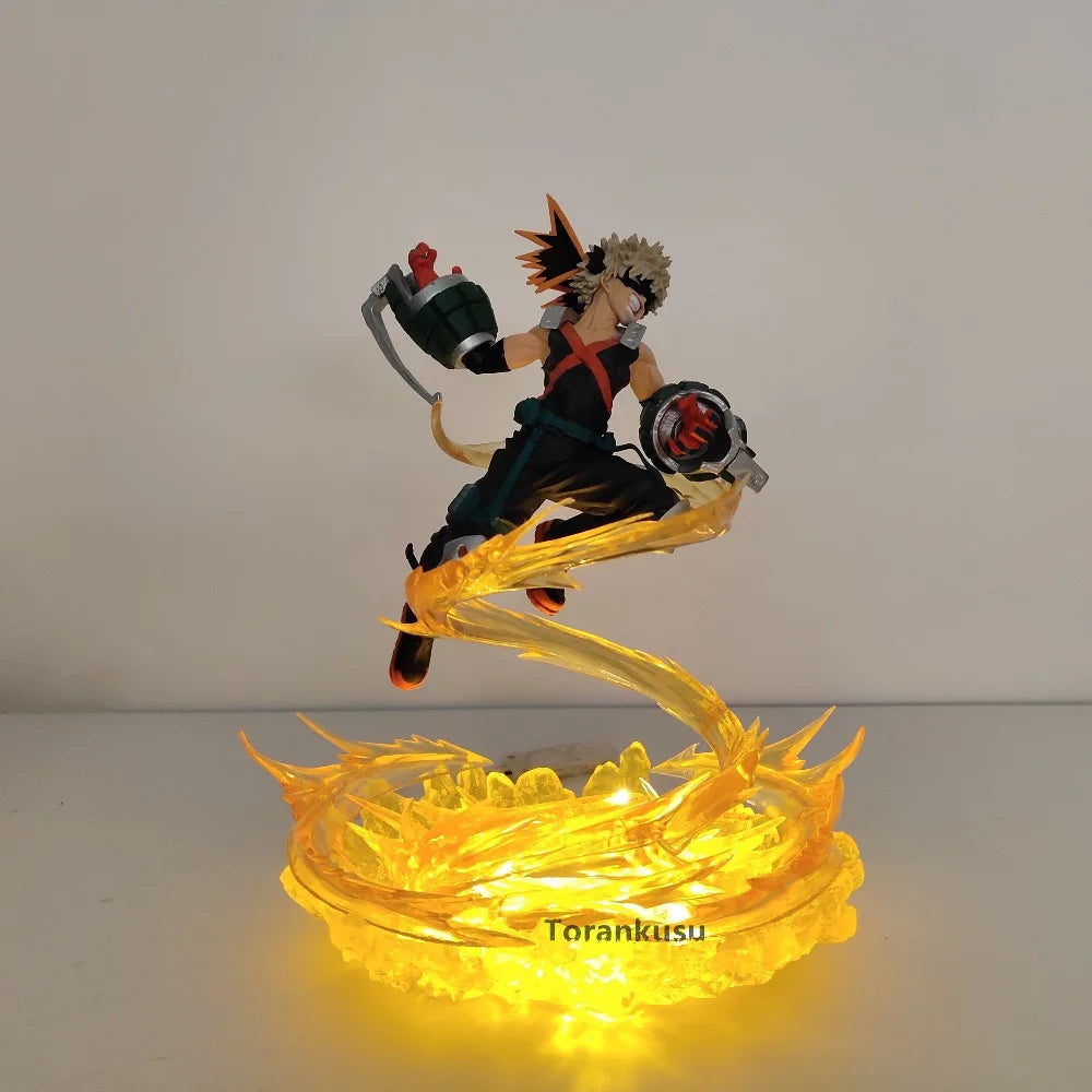 My Hero Academia Bakugou Katsuki VS Midoriya Izuku Action Figure/figurine Led Toy