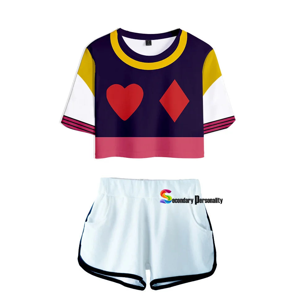 Anime Hunter x Hunter Crop Top Cosplay Killua Zoldyck Kurapika Hisoka Gon Freecss