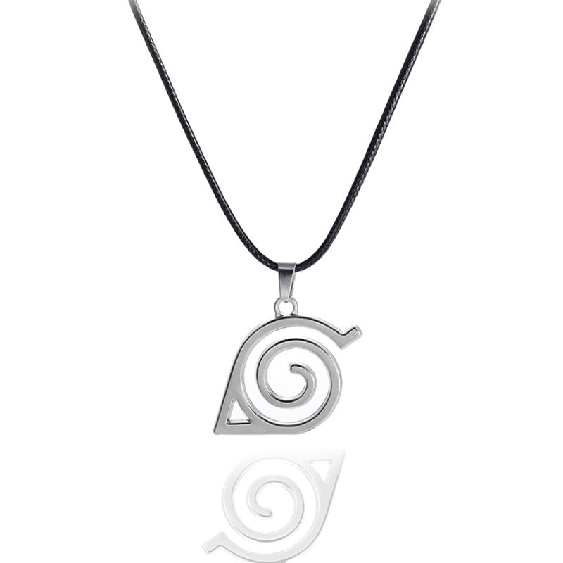 Anime Naruto akatsuki Cosplay Necklace Uchiha Sasuke Gaara prop Accessories Village of Kino Hagakure Sign Jewelry Props