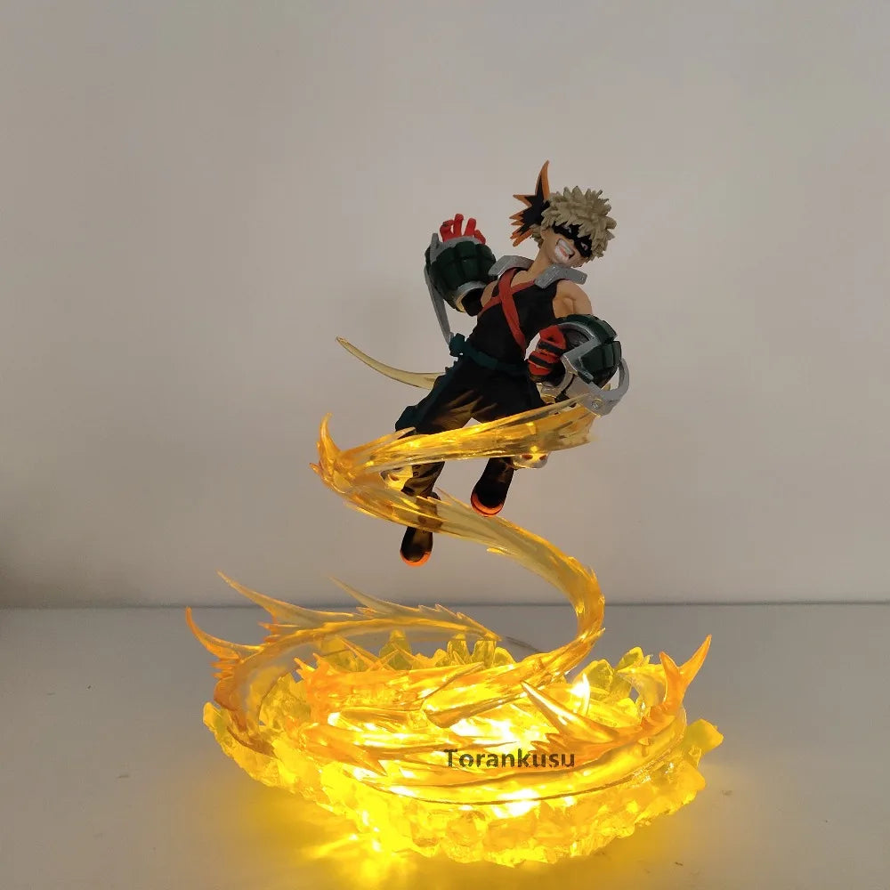 My Hero Academia Bakugou Katsuki VS Midoriya Izuku Action Figure/figurine Led Toy