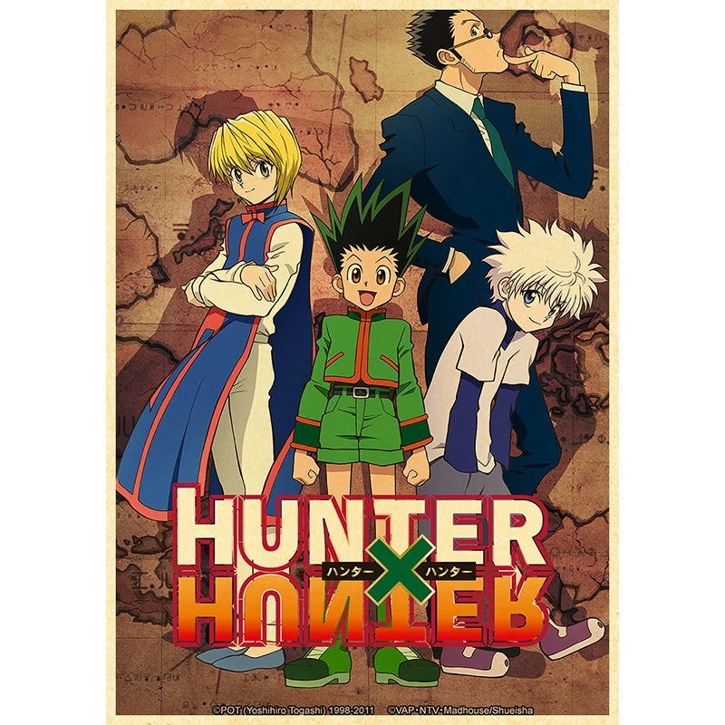 Retro Hunter x Hunter Anime Posters (Variants Available)