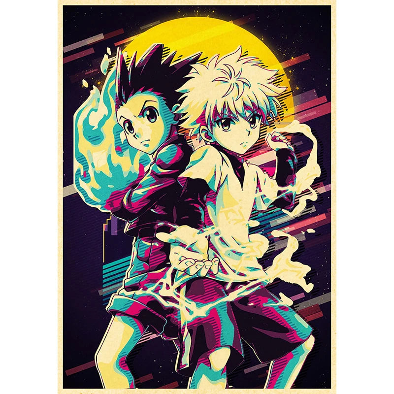 Retro Hunter x Hunter Anime Posters (Variants Available)