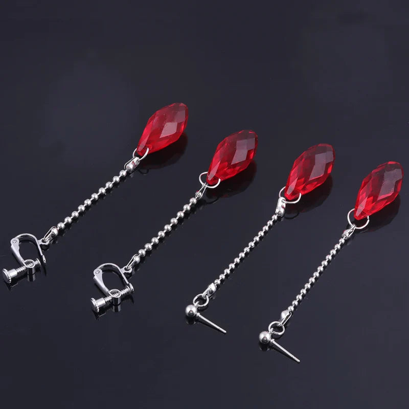 Hunter x Hunter Big Size Red Kurapika Kurta Cosplay Earrings (Variants Available)