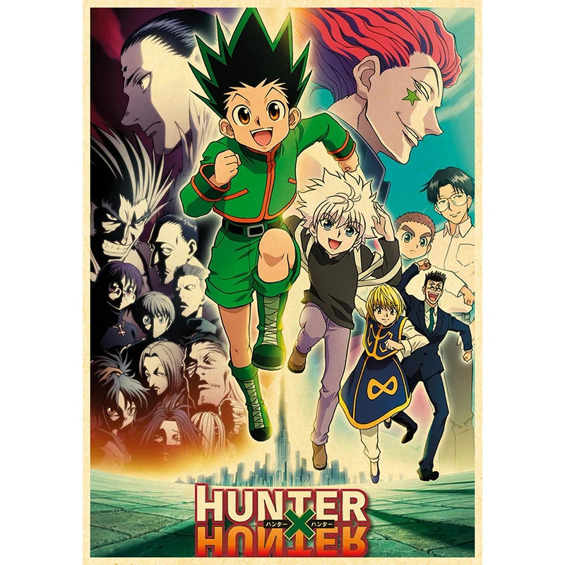 Retro Hunter x Hunter Anime Posters (Variants Available)