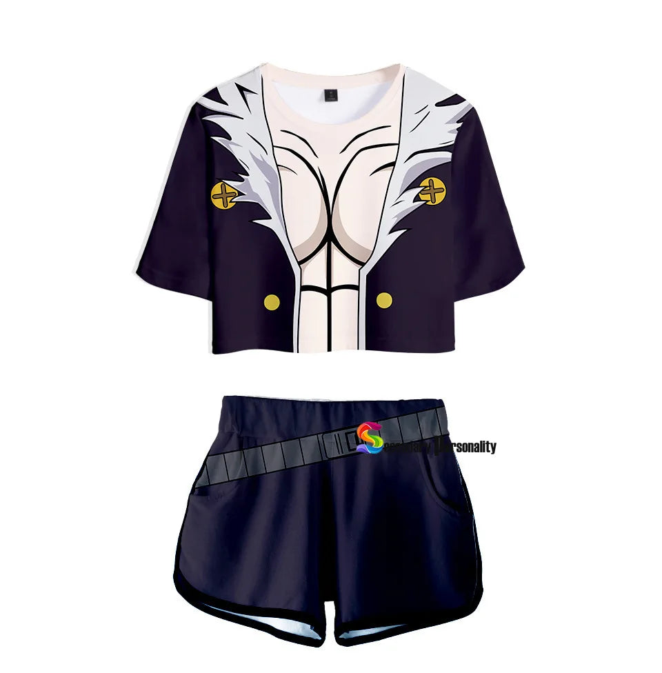 Anime Hunter x Hunter Crop Top Cosplay Killua Zoldyck Kurapika Hisoka Gon Freecss