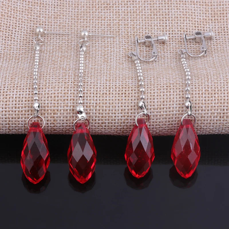 Hunter x Hunter Big Size Red Kurapika Kurta Cosplay Earrings (Variants Available)